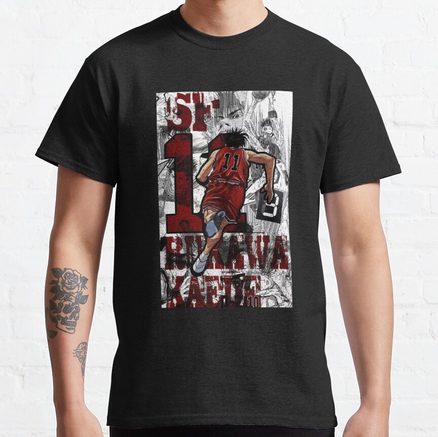 Slam Dunk Kaede Rukawa T-Shirt - Image 6