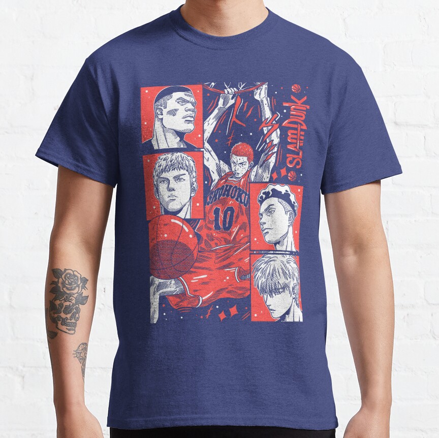Slam Dunk Shohoku High Heroes T-Shirt - Image 4