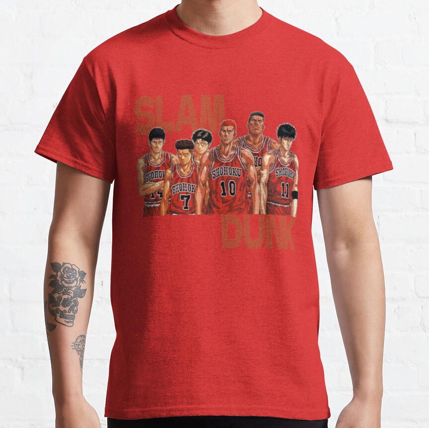 Slam Dunk Basketball Grew T-Shirt - Image 4