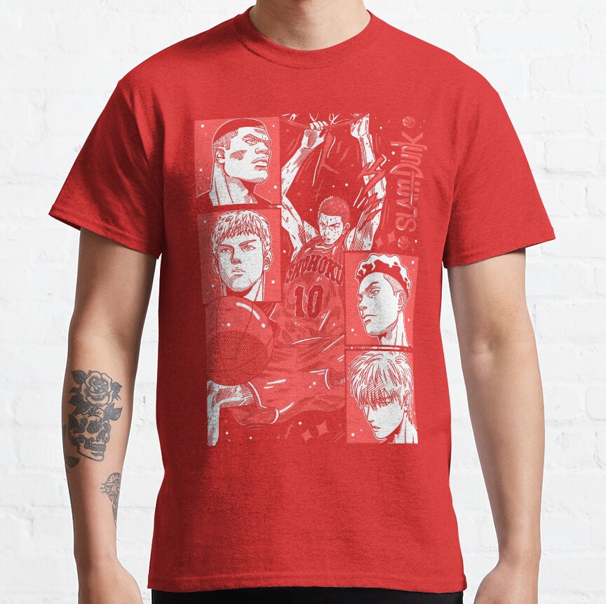 Slam Dunk Shohoku High Heroes T-Shirt - Image 3