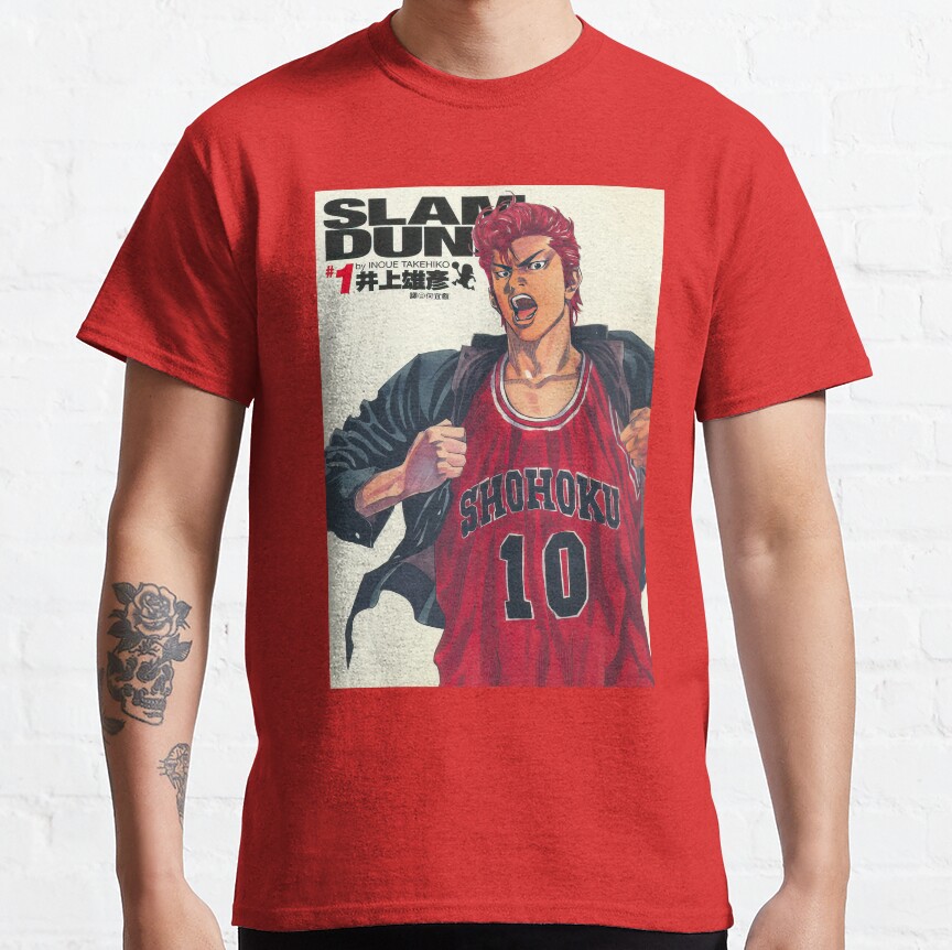 Slam Dunk Basketball Shohoku High Heroes T-Shirt - Image 4