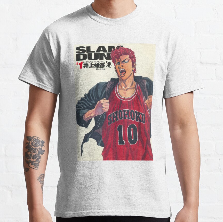 Slam Dunk Basketball Shohoku High Heroes T-Shirt - Image 2