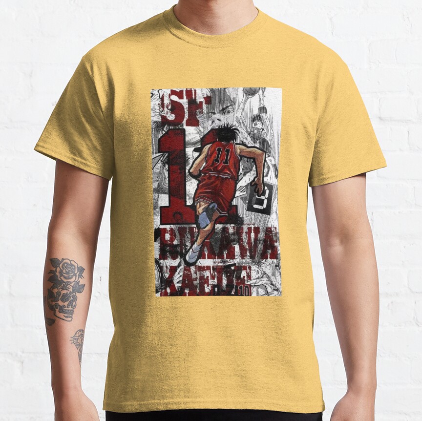 Slam Dunk Kaede Rukawa T-Shirt - Image 4