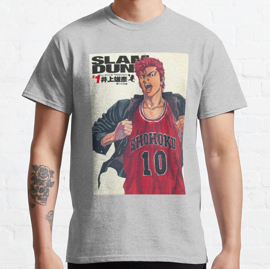 Slam Dunk Basketball Shohoku High Heroes T-Shirt - Image 6