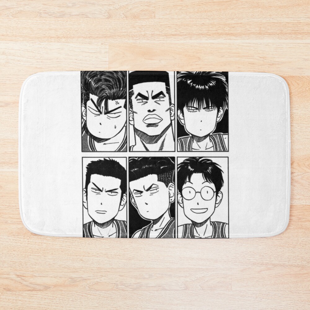 Slam Dunk Anime T Shirtslam Dunk Team Bath Mat