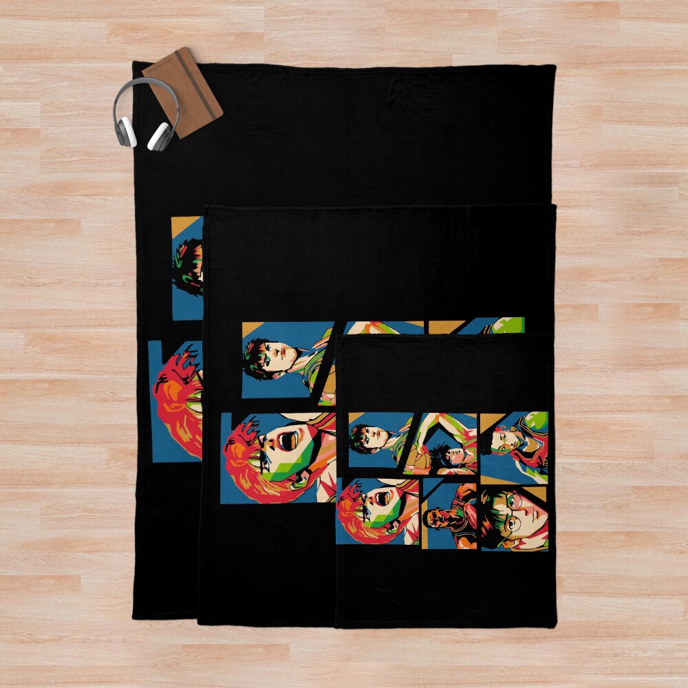 Slam Dunk Retro Vintage Throw Blanket - Image 3