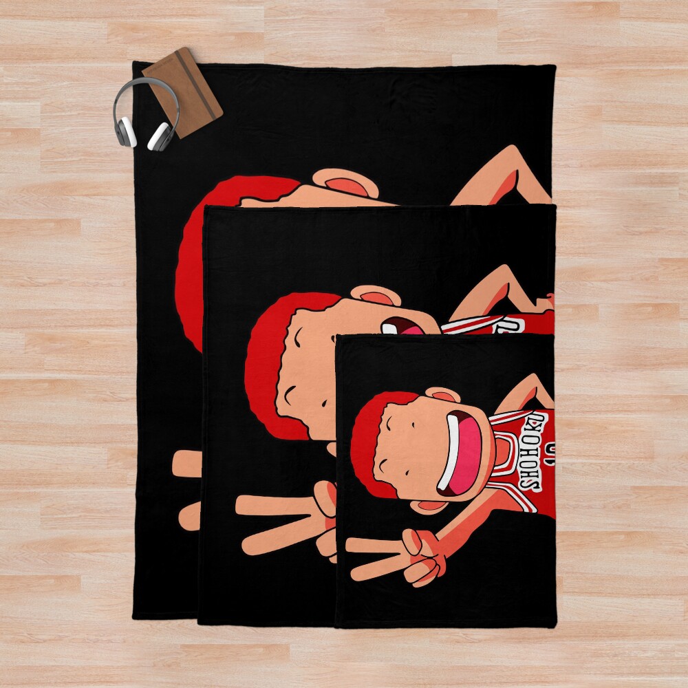 Hanamichi Chibi Slam Dunk Funny Throw Blanket - Image 3