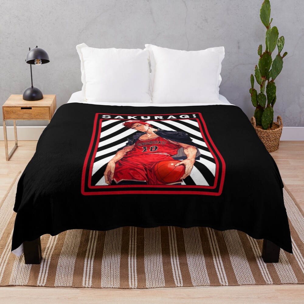 Slam Dunk Sakuragi Hanamichi Throw Blanket