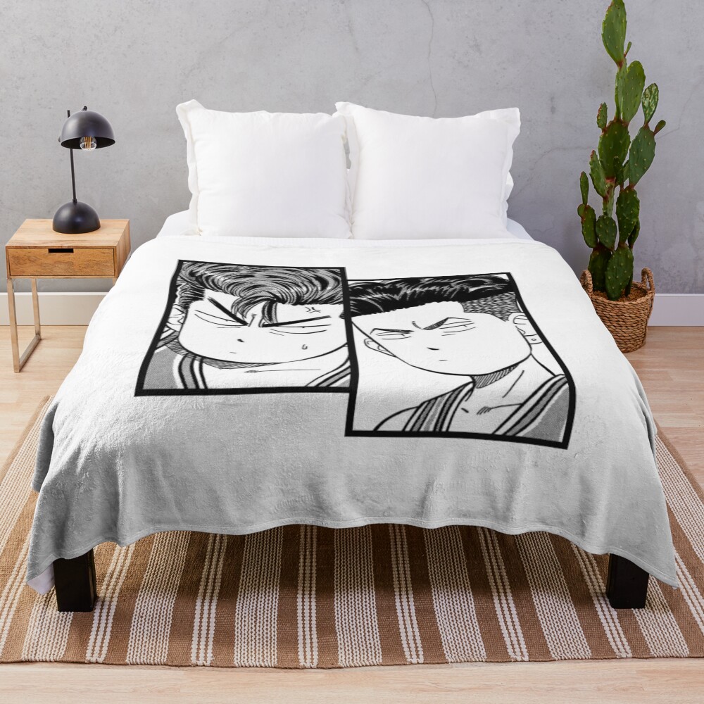 Hanamichi And Ryota Throw Blanket