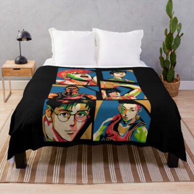 Slam Dunk Retro Vintage Throw Blanket
