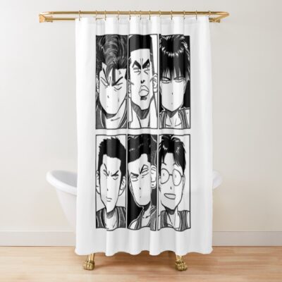 Slam Dunk Anime T Shirtslam Dunk Team Shower Curtain