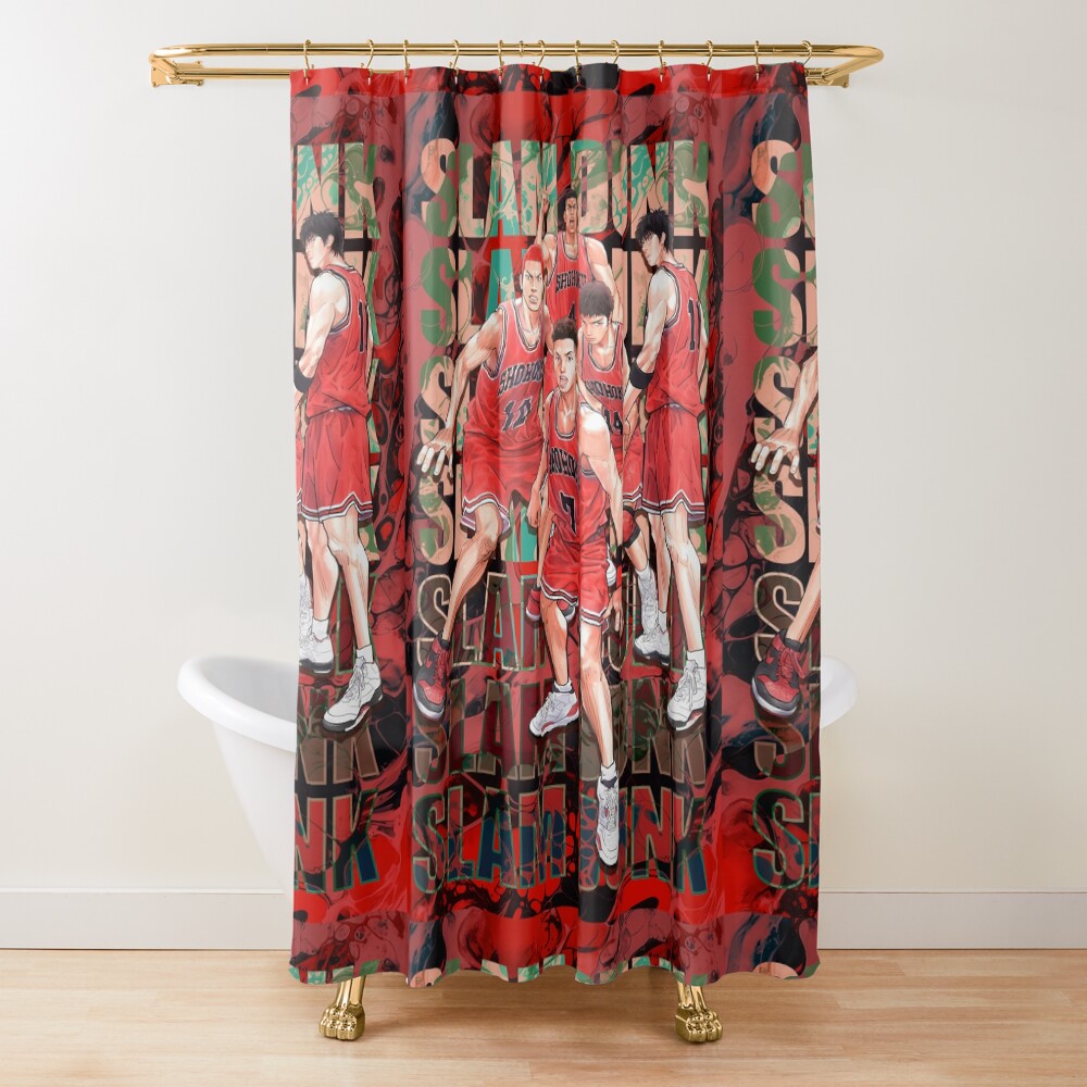 The First Slam Dunk Ultimate Basket Anime Poster Shower Curtain