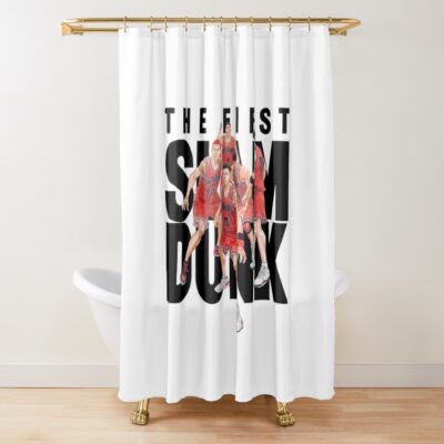 The First Slam Dunk Shower Curtain